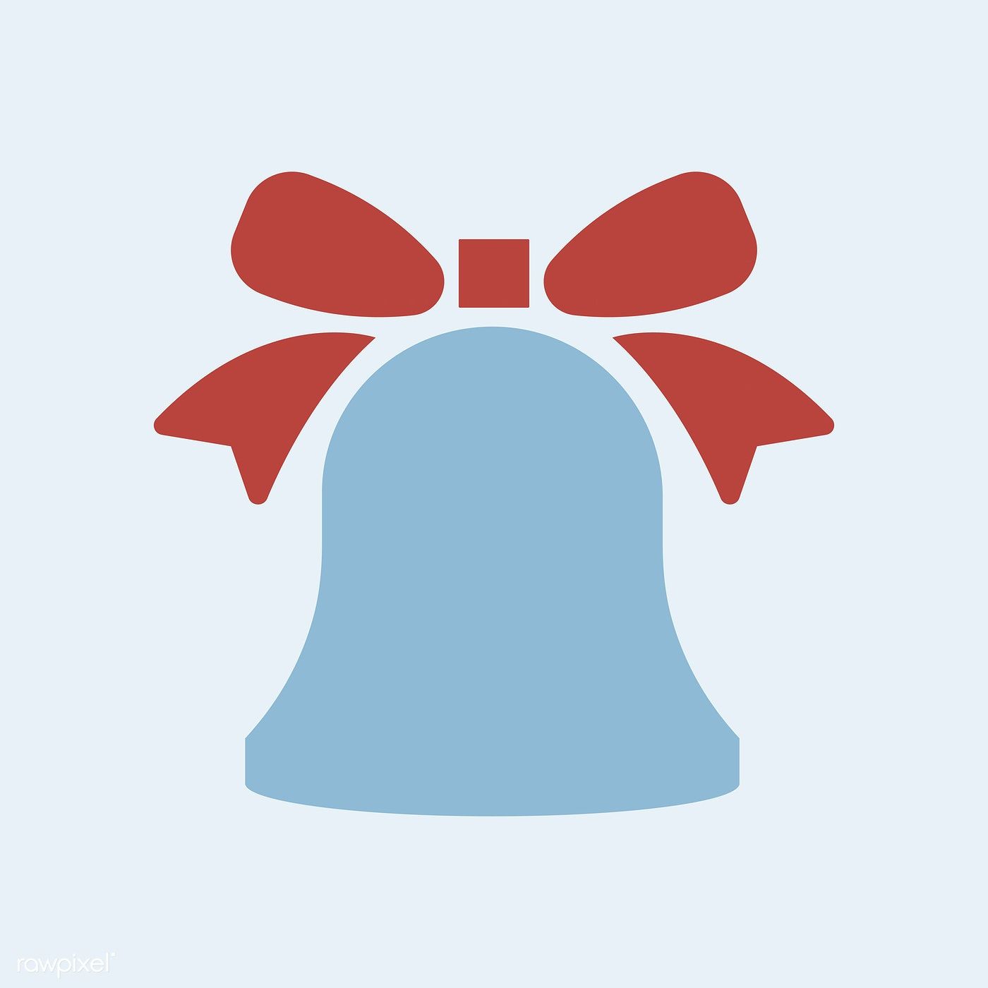 1400x1400 Christmas Bell Icon Decoration Vector Free Image