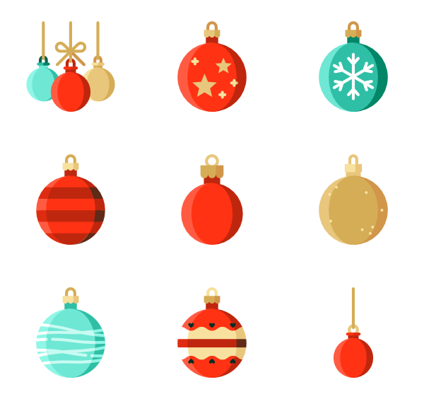 600x564 Christmas Ornaments Bauble Icons