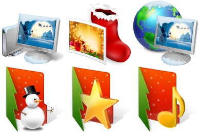 390x260 Christmas Folder Iconset