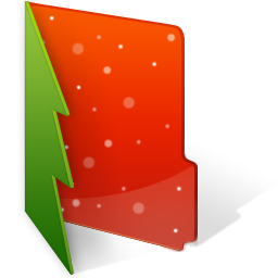 256x256 Christmas, Folder Icon