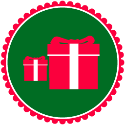 256x256 Christmas Gifts Icon Vector Christmas Iconset Designbolts