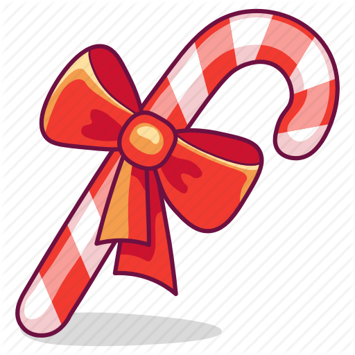 512x512 Bow, Candy, Cane, Christmas, Gift Icon