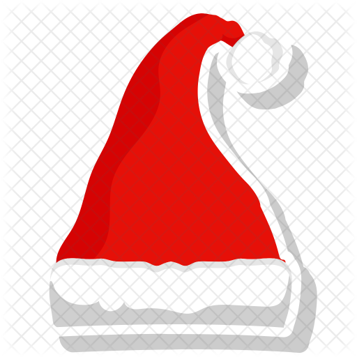512x512 Christmas Hat Icon Of Flat Style