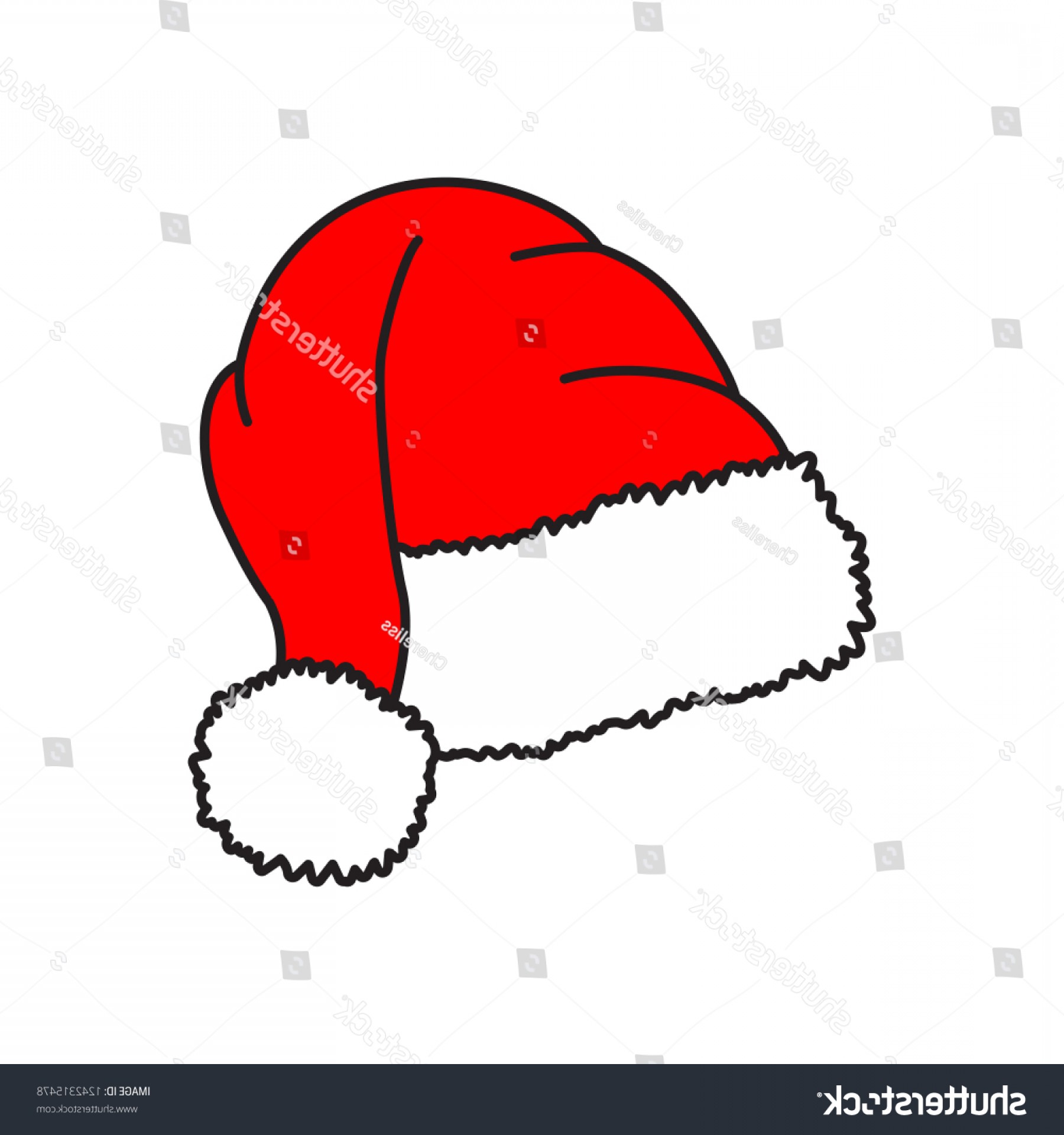 1800x1920 Santa Hat Vector Icon Christmas Red Savoyuptown