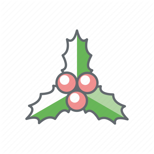 512x512 Berry, Christmas, Holly, New Year, Xmas Icon