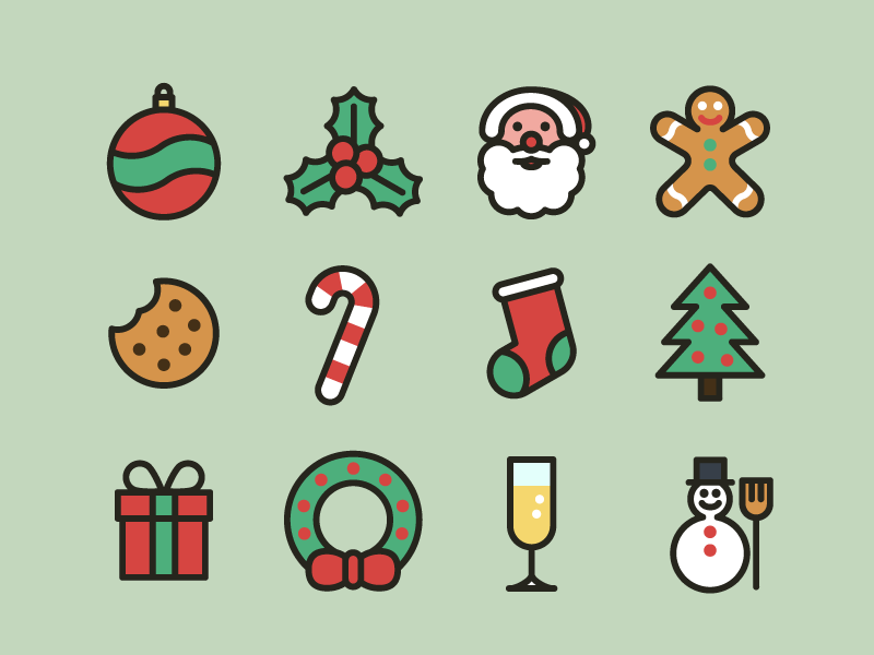 800x600 Christmas Icons