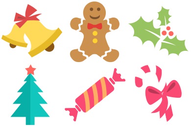 390x260 Christmas Icons