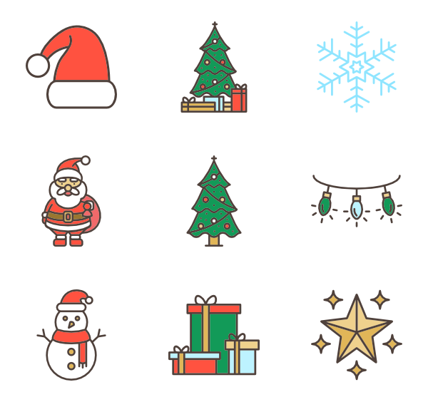 600x564 Christmas Icon Packs