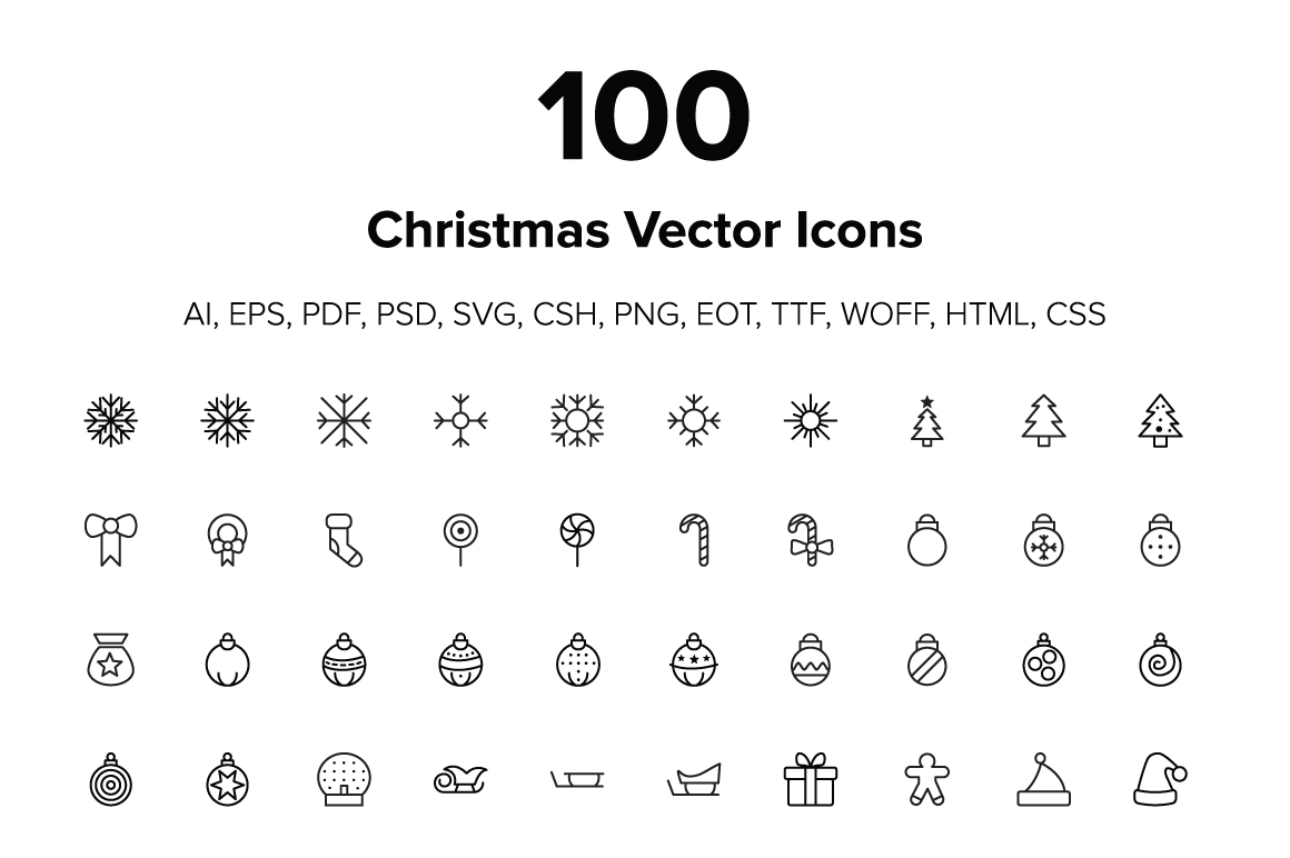 Christmas Icon Font