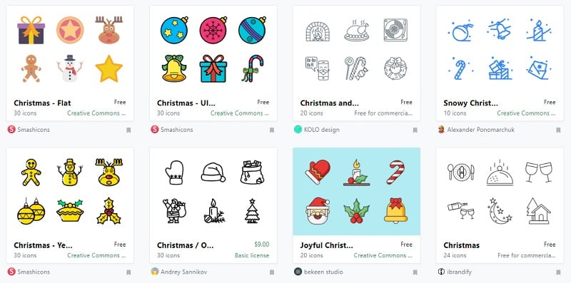 800x397 Christmas Assets For Your Email Icons, Illustrations, Fonts