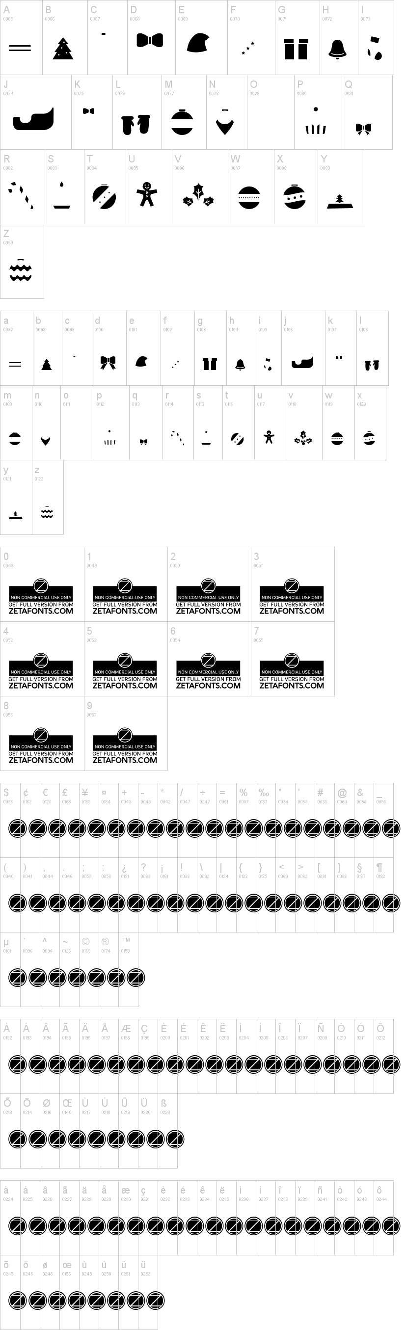 827x2710 Hello Christmas Icons Font