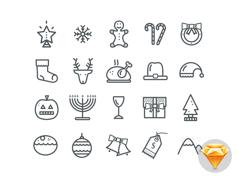 800x600 Christmas Icons