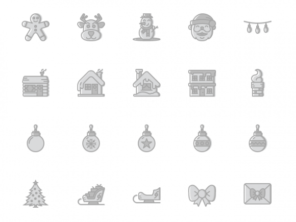 580x435 A Free Set Of Icons For Christmas