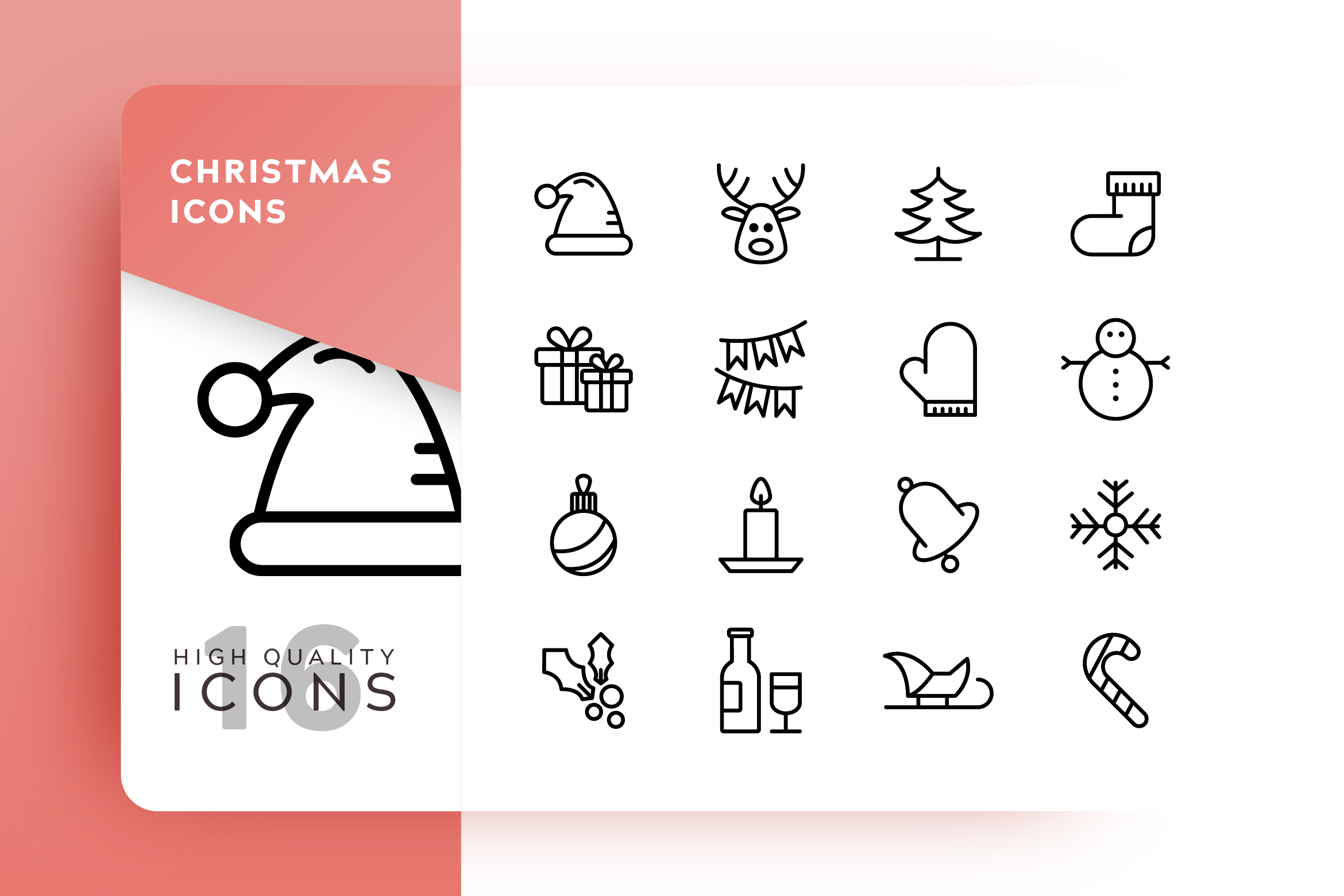 2340x1560 Christmas Icon Pack Graphic