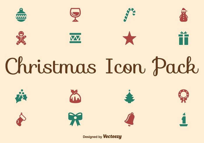 700x490 Christmas Flat Icon Set