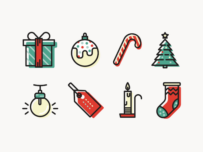 650x487 Winter And Holiday Inspired Icon Sets