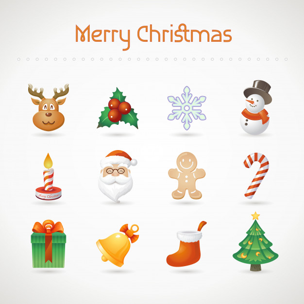 626x626 Christmas Icon Set Vector Premium Download