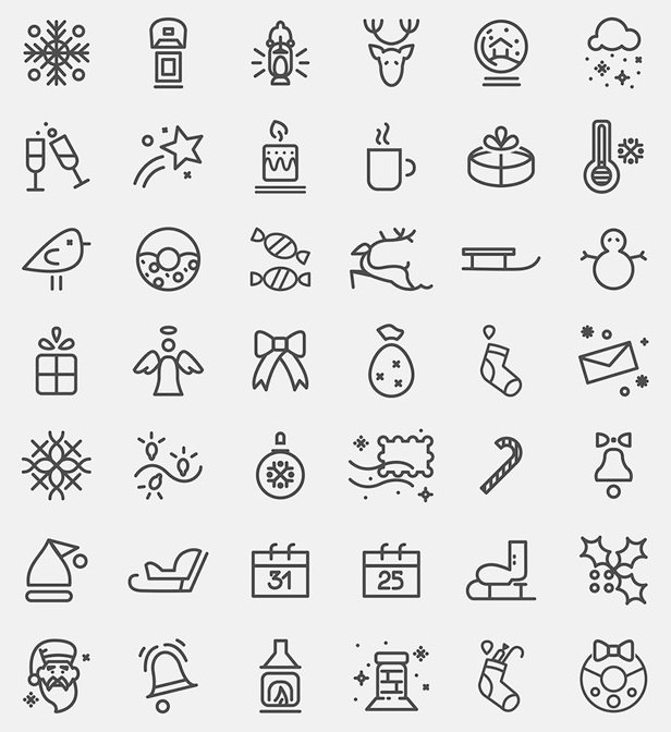 616x672 Free Christmas Icon Set Organic Traffic Service