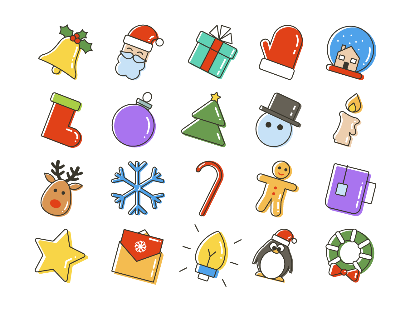 1314x1002 Freebie Christmas Icon Set