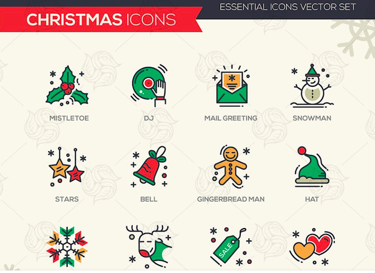760x554 The Best Christmas Icons, Illustrations, And Patterns
