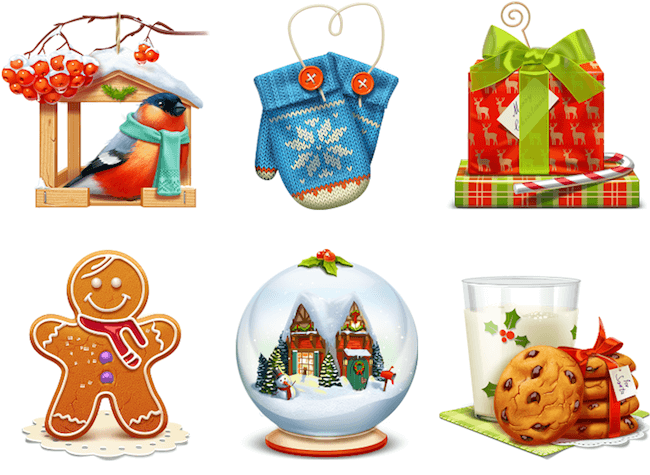 650x475 Winter And Holiday Inspired Icon Sets