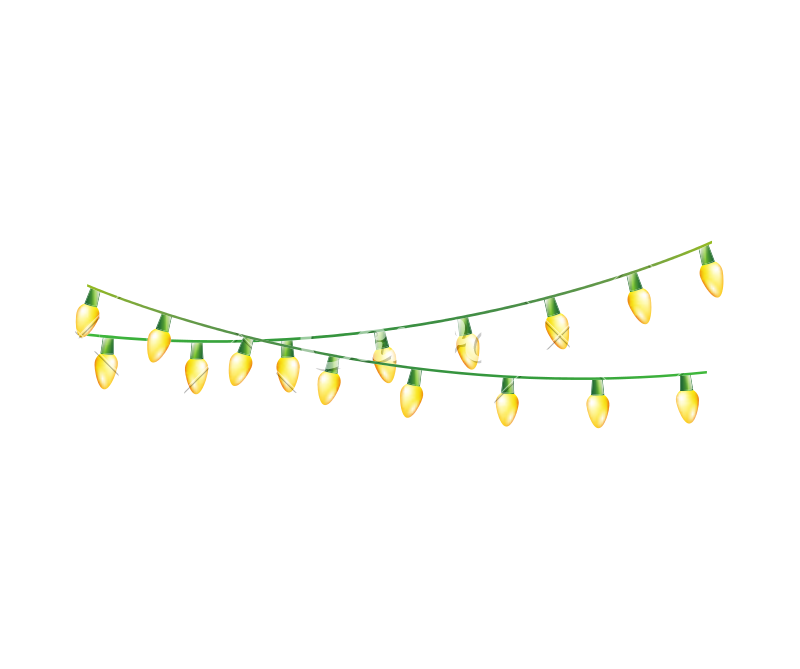 800x669 Christmas Lights Decoration Isolated Icon