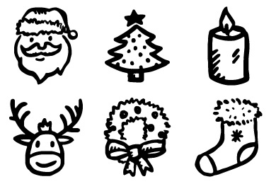 390x260 Christmas Lights Icon Merry Iconset Hand Drawn Goods