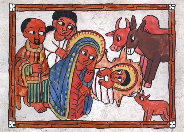 600x430 Contemporary Ethiopian Nativity Icon Fatherdioscreator