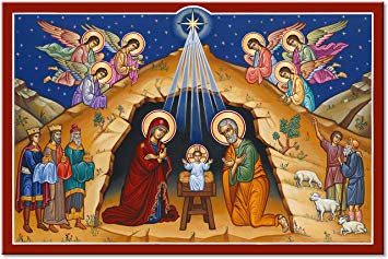 355x237 Monastery Icons O Holy Night Nativity Of Jesus Christ