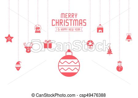 Christmas Ornament Icons For Designs Postcard, Invitation, Poster 450x319 Christmas Ornament Icons For Designs Postcard, Invitation, Poster