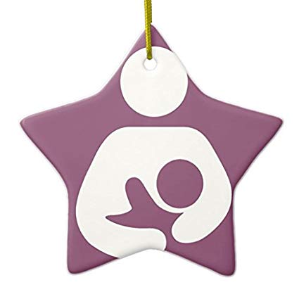 Christmas Ornament Crafts Breastfeeding Icon Mauve 425x425 Christmas Ornament Crafts Breastfeeding Icon Mauve