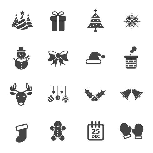 490x490 Christmas Party Icon Vector Set, Flat Vector Design, Xmas