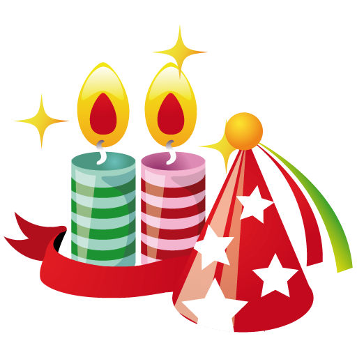 512x512 Party Hat Candles Icon Christmas Iconset Mohsen Fakharian