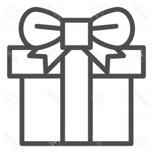 300x300 Black And White Flat Gift Present Icon With Shadow Vector Cqrecords