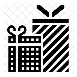 256x256 Gift Present Icon Of Glyph Style