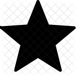 256x256 Christmas Star Icon Of Glyph Style