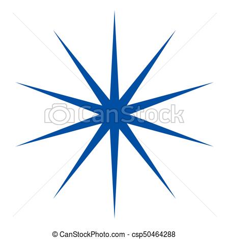 450x470 Christmas Star Icon Blue Christmas Star Icon On A White
