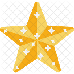 256x256 Christmas Star Icon Of Flat Style