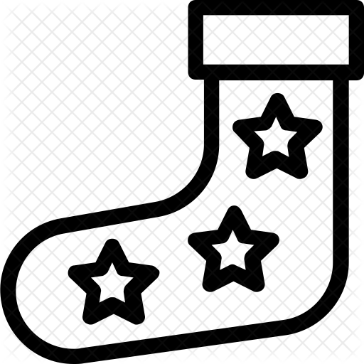 512x512 Christmas Stocking Icon Of Line Style