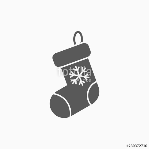 500x500 Christmas Stocking Icon, Christmas Sock Vector Stock Image