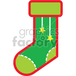 300x300 Christmas Stocking Vector Icon Clipart Royalty Free Icon
