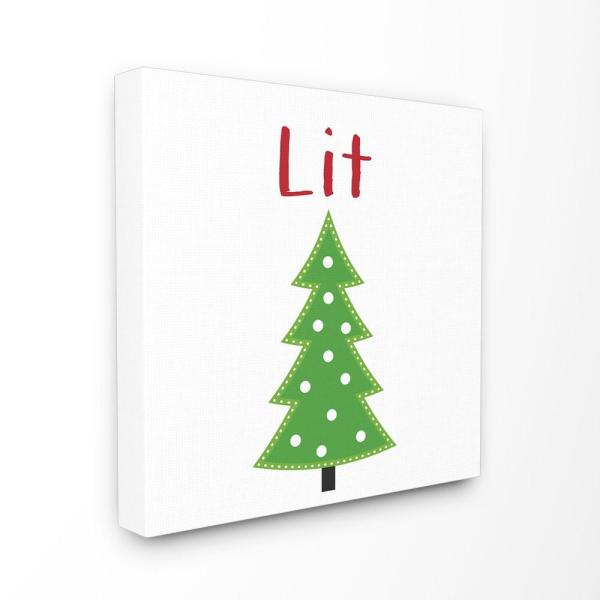 600x600 Stupell Industries In X In Lit Christmas Tree Icon