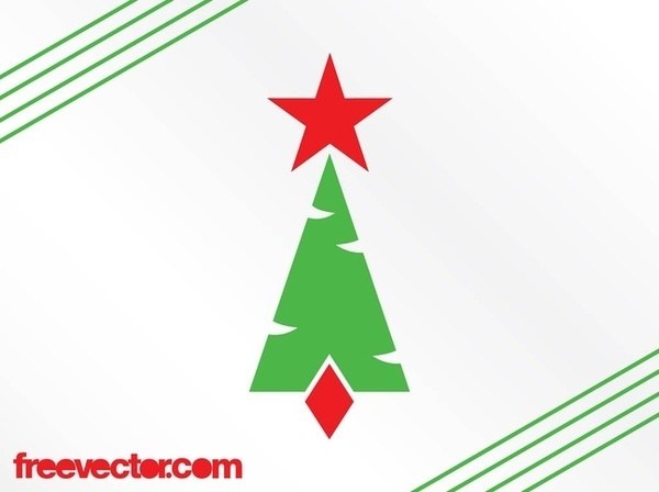 600x448 Christmas Tree Icon Free Vector