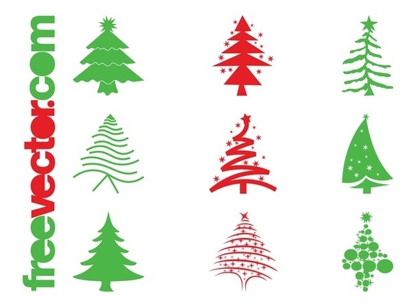 600x448 Christmas Trees Icons Free Vector Free Icon Packs Ui Download