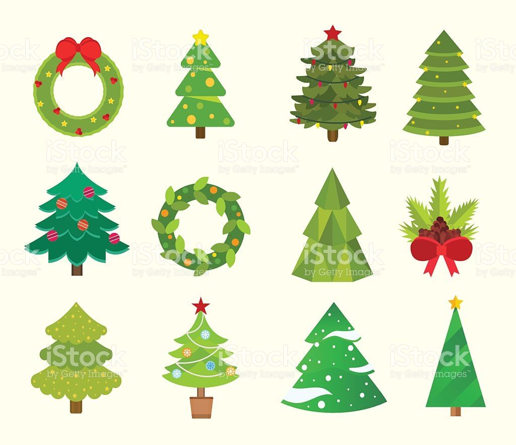 1024x883 Christmas Tree Icons Set Christmas Tree Vector New Year Tree