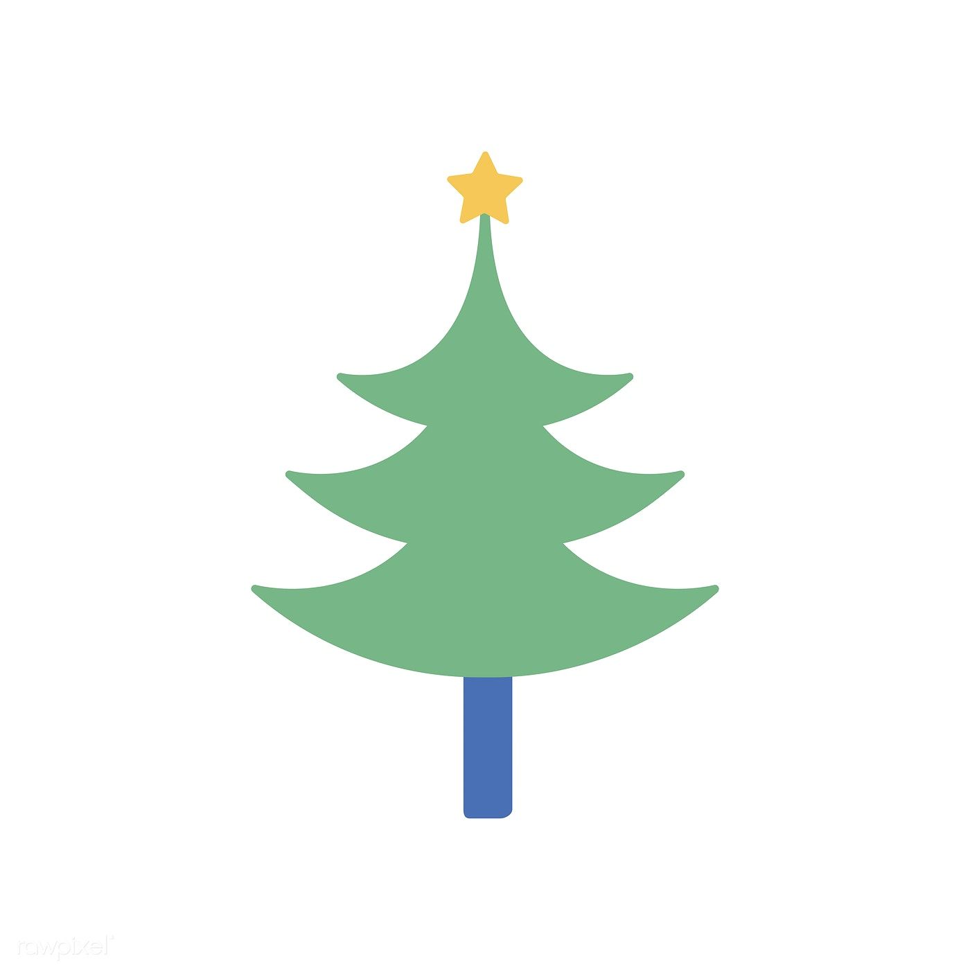 Christmas Tree Icon Free at Vectorified.com | Collection of Christmas ...