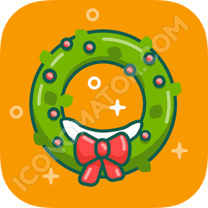 409x409 Christmas Wreath Icon