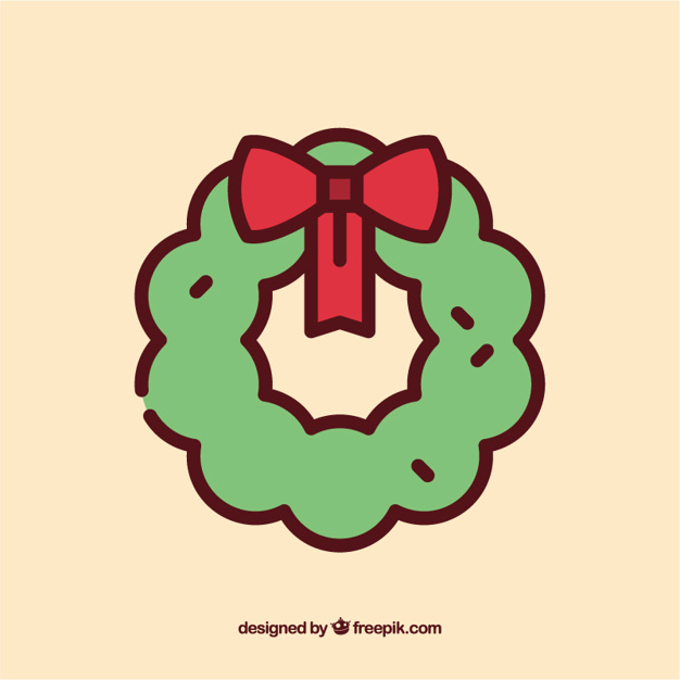 626x626 Christmas Wreath Icon Vector Free Download
