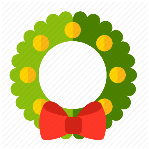 512x512 Christmas, New Year, Wreath Icon