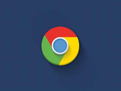 400x300 Chrome Icon Flat Sketch Freebie